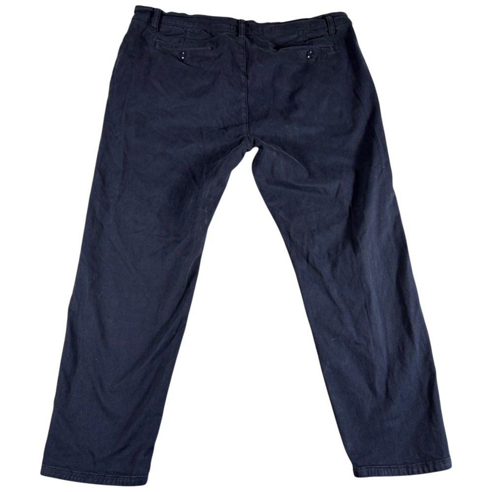 Ash & Erie Chinos Men's 38x28 Navy Blue Straight Stretch Premium Workwear Casual